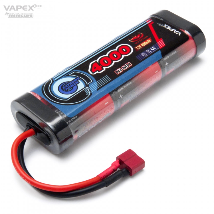 Vapex NiMH Akku 7,2V 4000mAh T-Stecker 6RD4000SC-H6-D2
