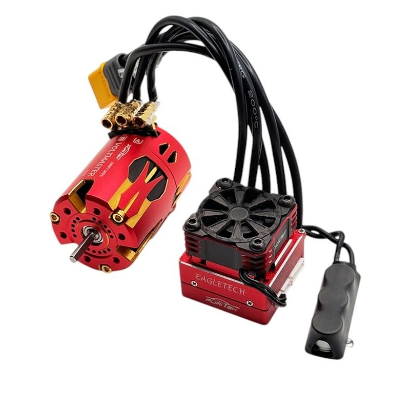 FURITEK VoltEagle Sensor-BL-System 1/10 Drift-Combo Red Edition für Traxxas 4-Tec Drift FUR-2676