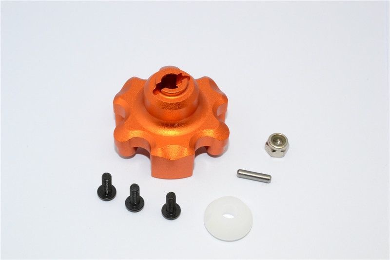 GPM Alu Hauptzahnrad Adapter orange Traxxas X-MAXX