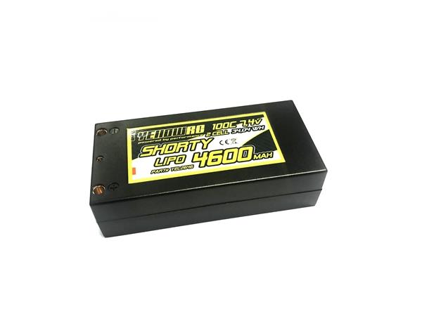 Yellow RC LiPo 4600mAh 7,4V 2S 100C Shorty Hardcase, YEL2646