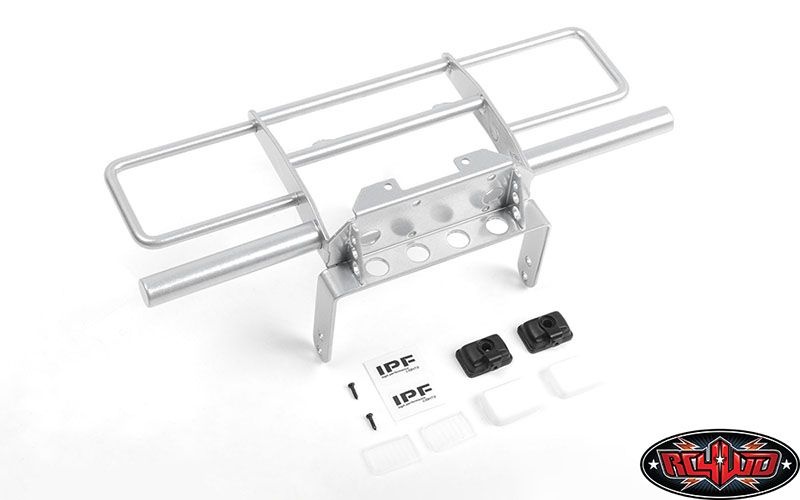 RC4WD Oxer Steel Front Winch Bumper w/ IPF Lights VVV-C0949