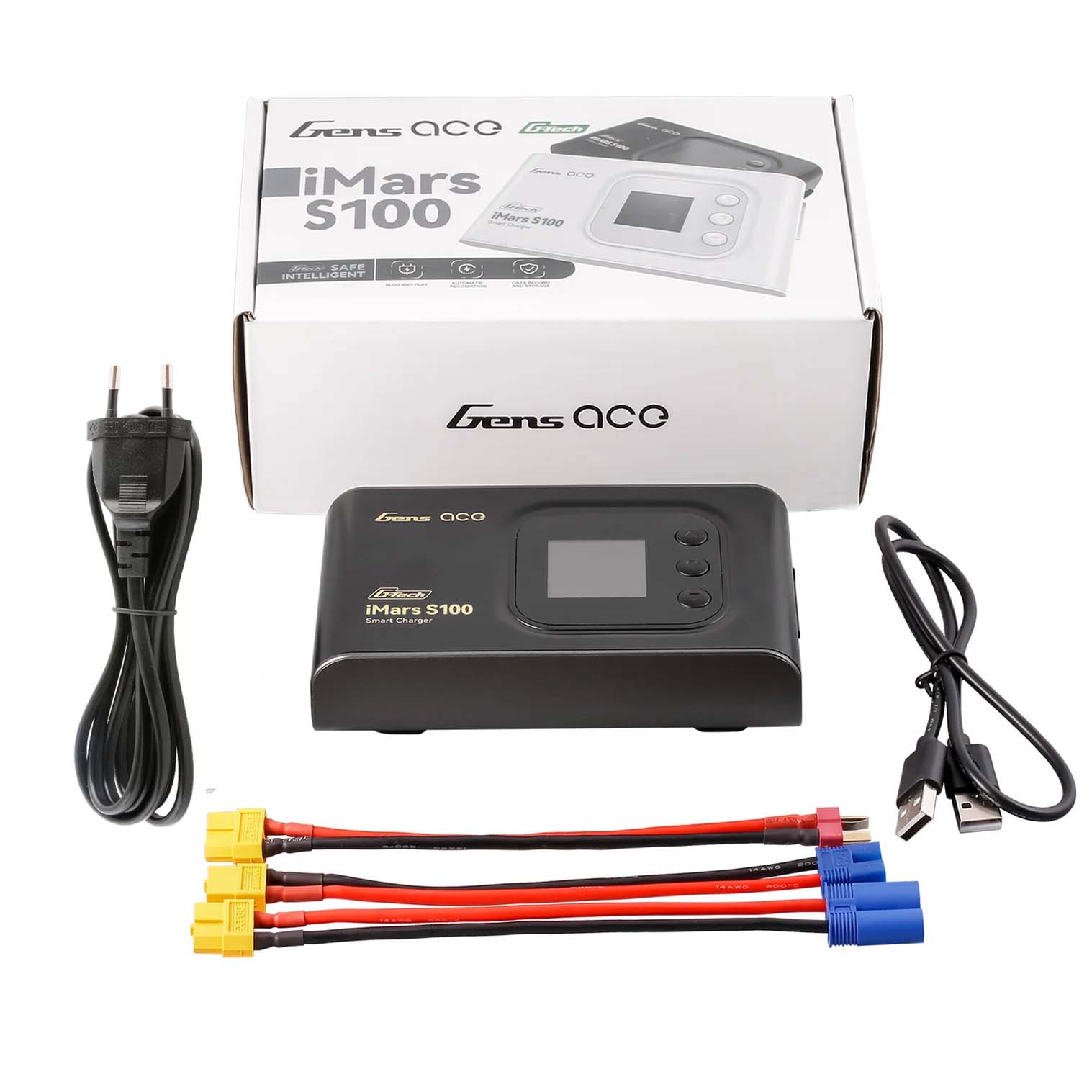 Gens Ace GensAce iMars S100 G-Tech AC Balance RC Akku Ladegerät-Schwarz GEAS100-EB - Abbildung 1