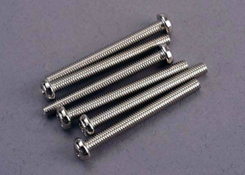 Traxxas Schrauben, 3x30mm ROUNDHEAD MACHI 2572