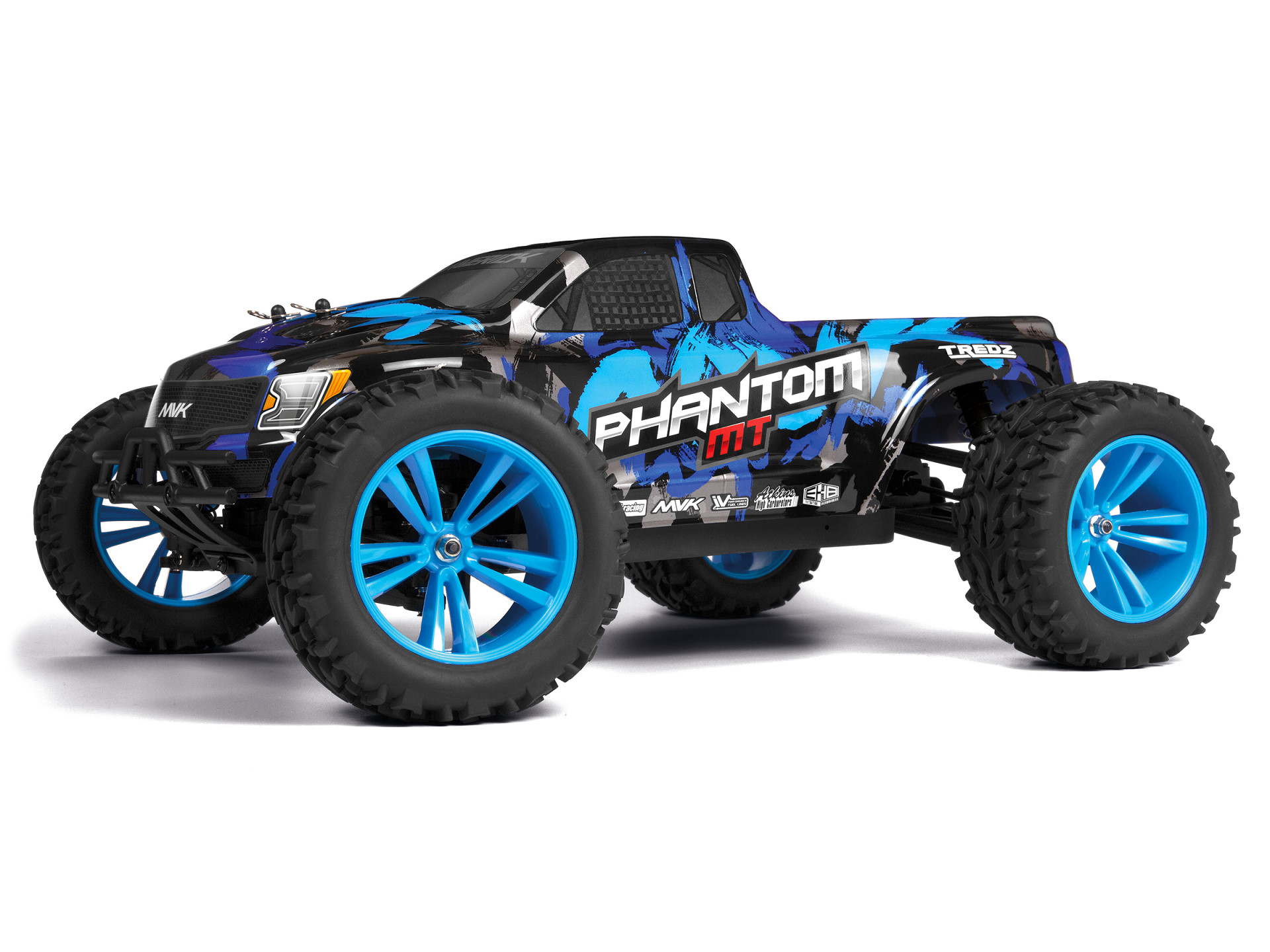 Maverick Phantom MT RTR 1/10 Elektro Monster Truck Blau 150603 - Abbildung 1