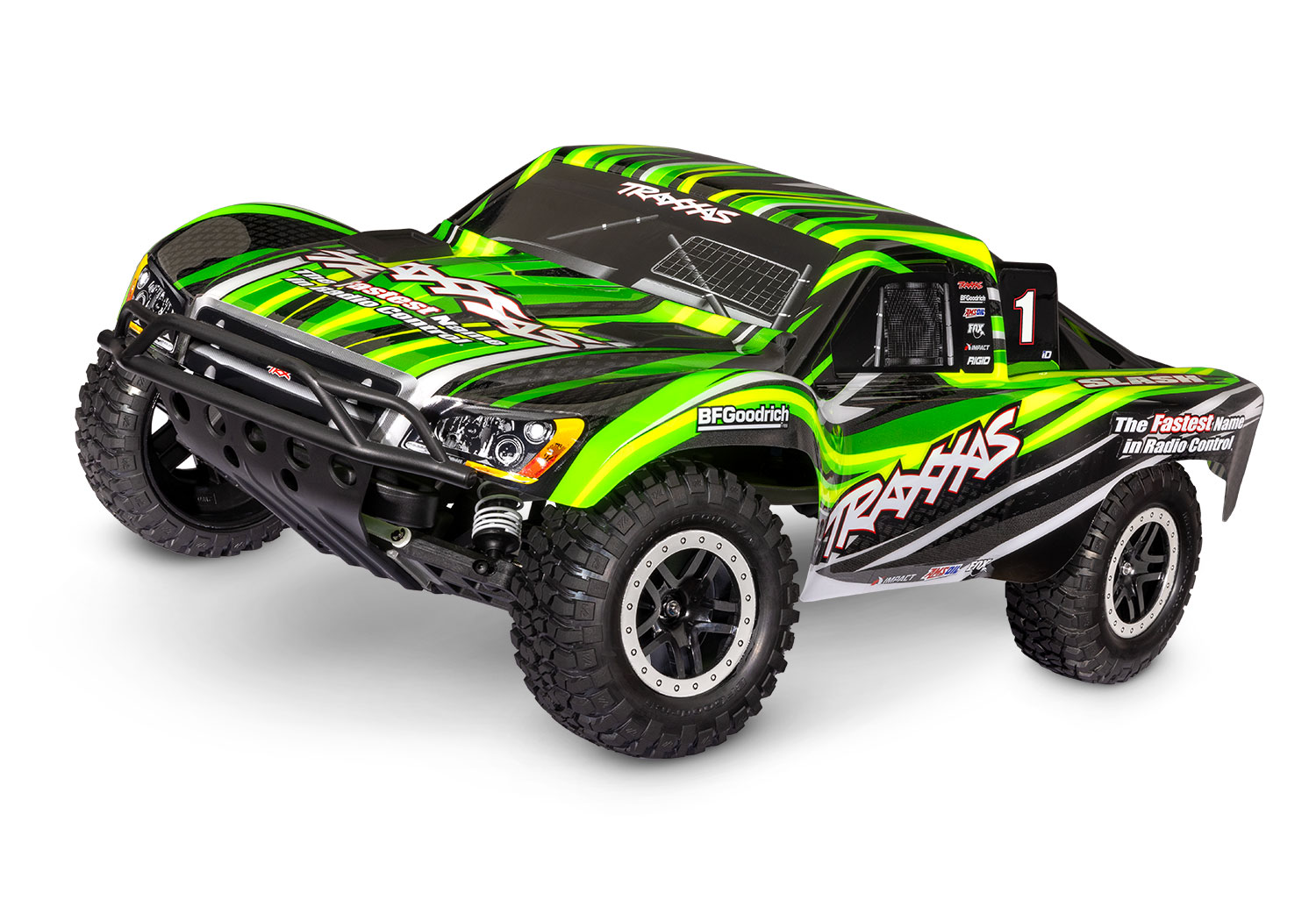 Traxxas Slash 2WD 1/10 Grün RTR Clipless HD incl. USB-Lader & Akku 58234-8