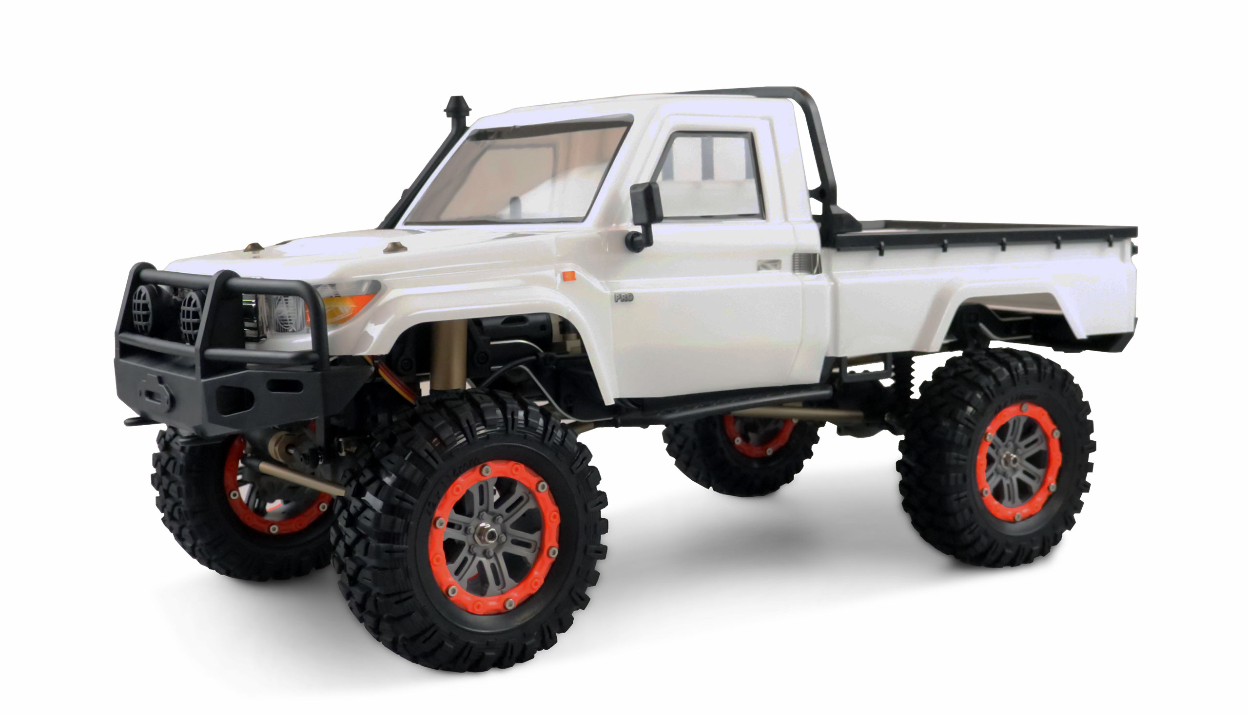 Amewi AMXRock RCX10P Scale Crawler Pick-Up, 1:10 RTR weiß 22434