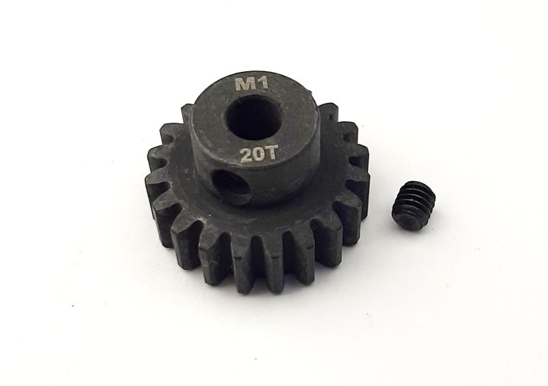 H-SPEED Stahlritzel 20 Zähne Modul 1 - 5mm Welle HSPX120