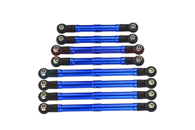 GPM Spurstangen-Set 6061-T6 Alu blau Traxxas-4M - Abbildung 1