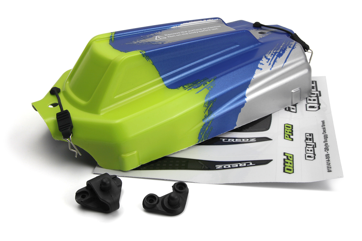 Maverick QByte XB 1/12th Buggy Karosserie lackiert - Fluoro Grün 151413
