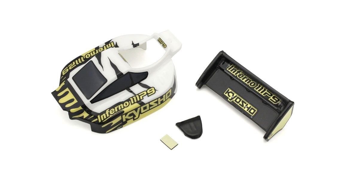 Kyosho Karosserie Mini-Z Buggy Inferno MP9 TKI3 (Weiss-Schwarz) MBB03WBK
