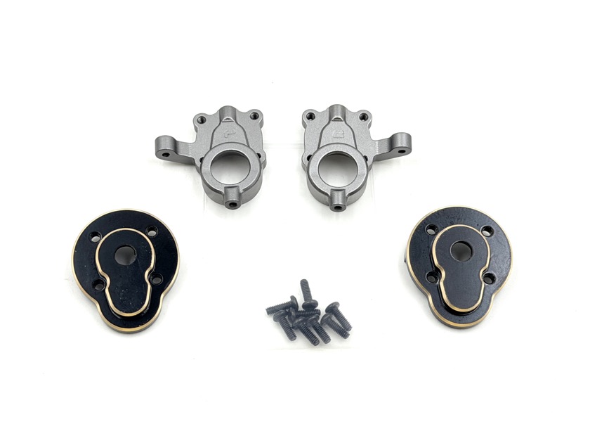 Hobby Plus Opt. Alu Front Portal Hub Set V2 - EVO/GOAT 240391