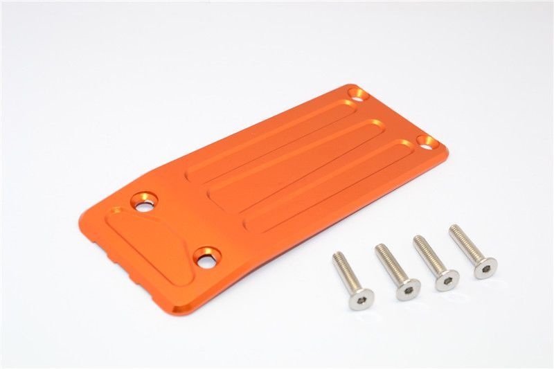 GPM Alu Unterschutzplatte vorne orange Traxxas X-MAXX