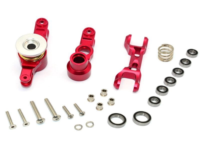 GPM Aluminium Lenk-Set rot Traxxas X-MAXX TXM048NR