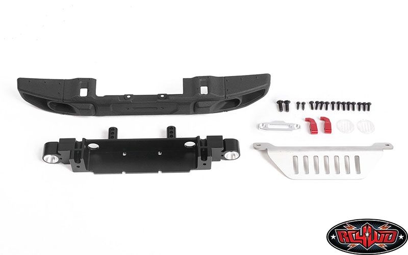 RC4WD OEM Wide Front Winch Bumper W/ Steering Guard VVV-C1108
