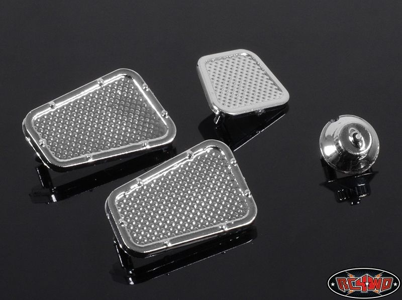 RC4WD Land Rover Defender D90 Chrome Vents and Fuel Filler Parts Z-B0049