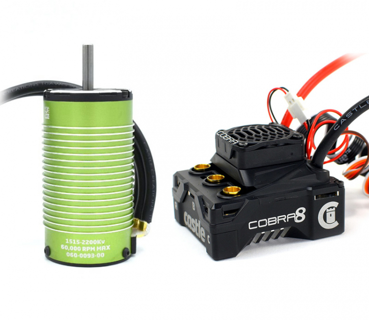 Castle Combo Cobra 8 2-6S ESC & 1515-2200kV Sensored Motor 010-0172-03