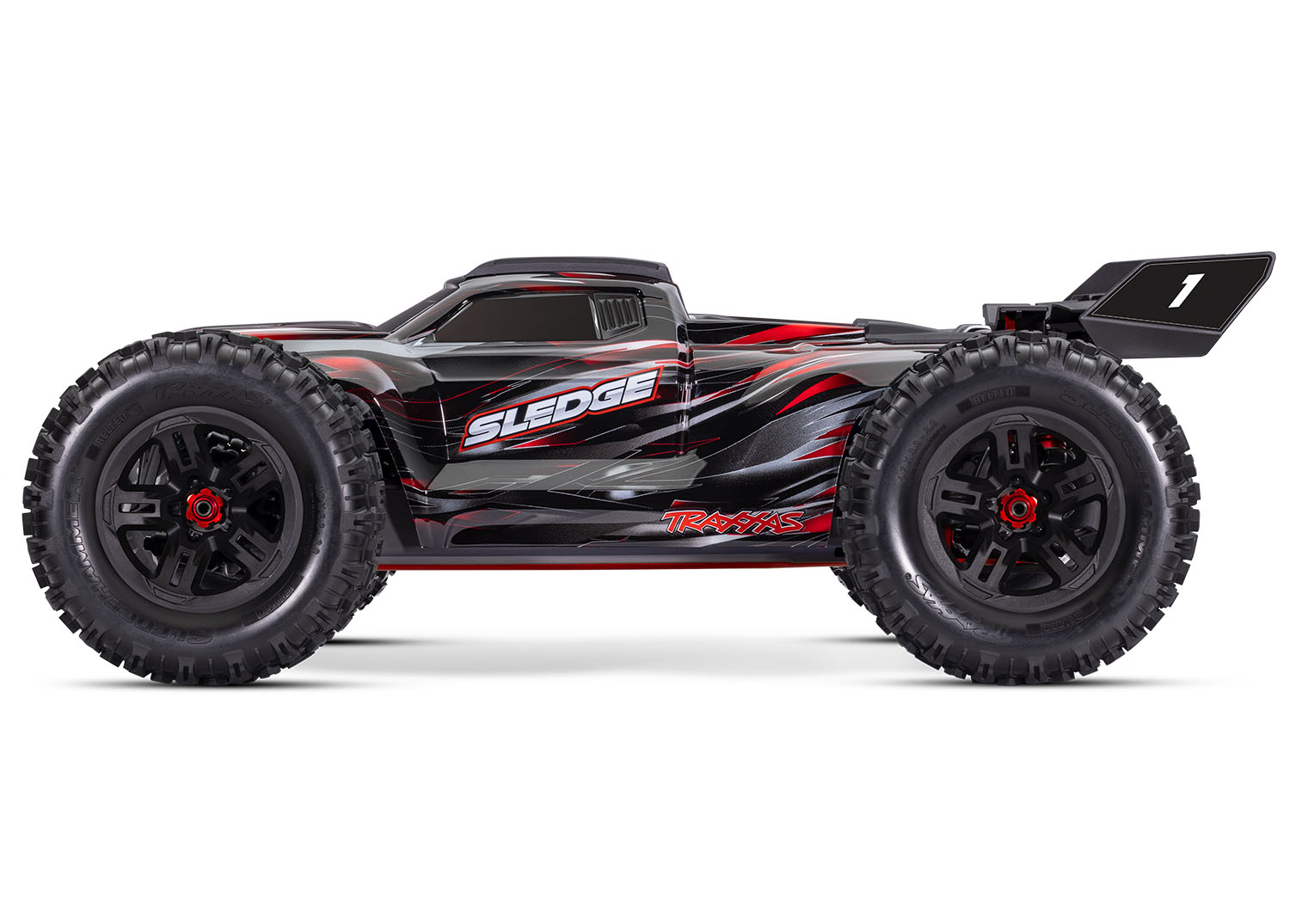 Traxxas Sledge Rot 1/8 Brushless Race Truck Belted 4x4 RTR 2.4GHz 95096-4 - Abbildung 4