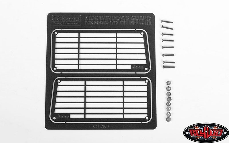 Metal Side Window Guard for 1/18 Gelande II RTR w/Black Rock VVV-C0594