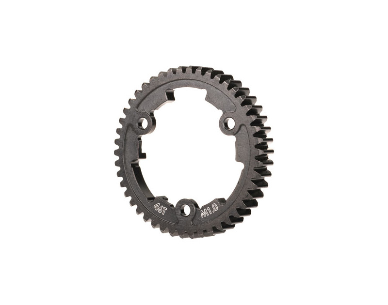 Traxxas Hauptzahnrad 46Zähne Stahl breit 1.0 Pitch metrisch 6442 - Abbildung 1