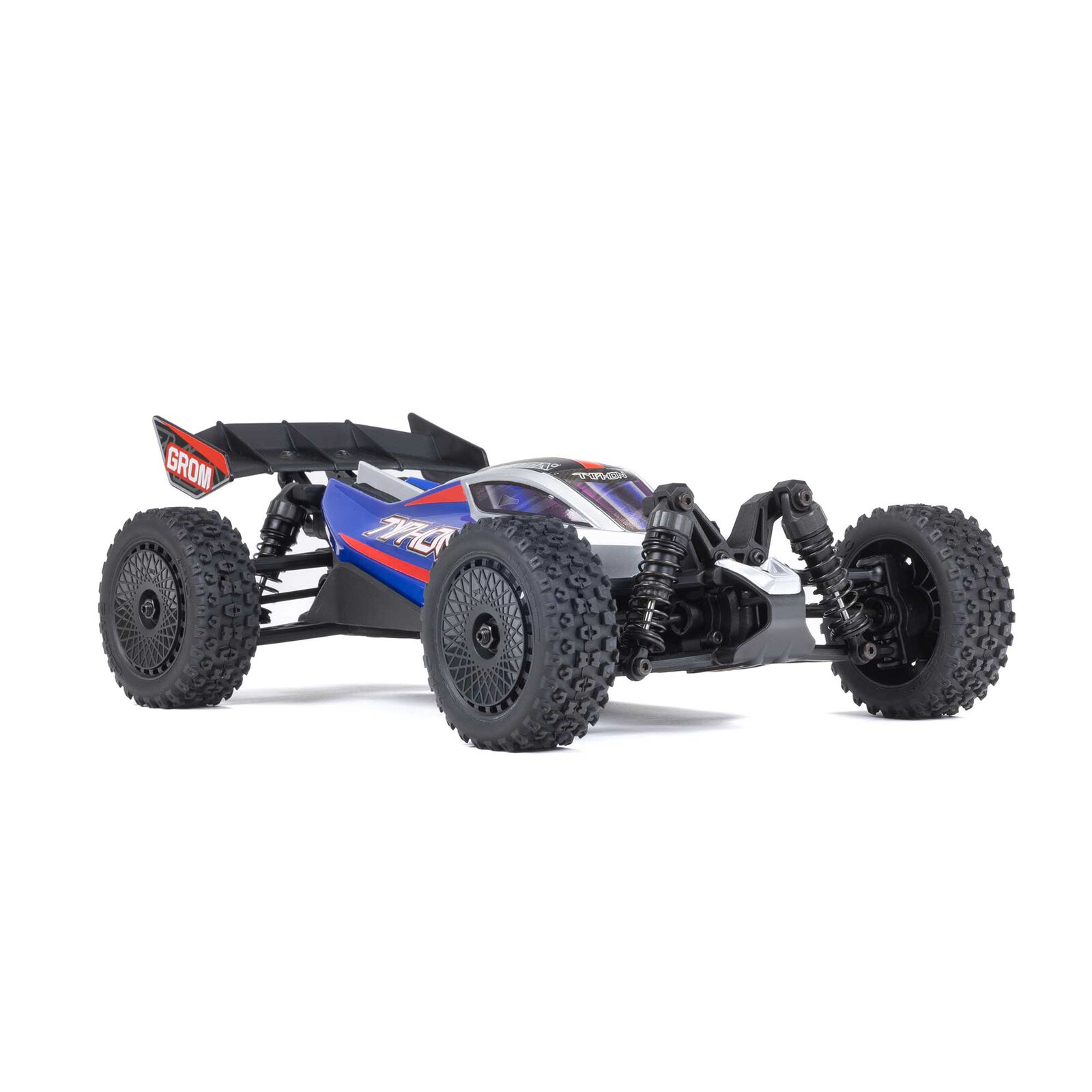 ARRMA 1/14 TYPHON GROM 4X4 RTR Brushed Buggy (Akku & Lader incl.) Blau/Silber ARA2106T1 - Abbildung 2