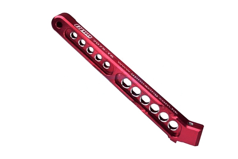 GPM Aluminium 7075-T6 Chassisstrebe hinten rot GPM ARRMA Limitless V2 Roller rot MAL016RR