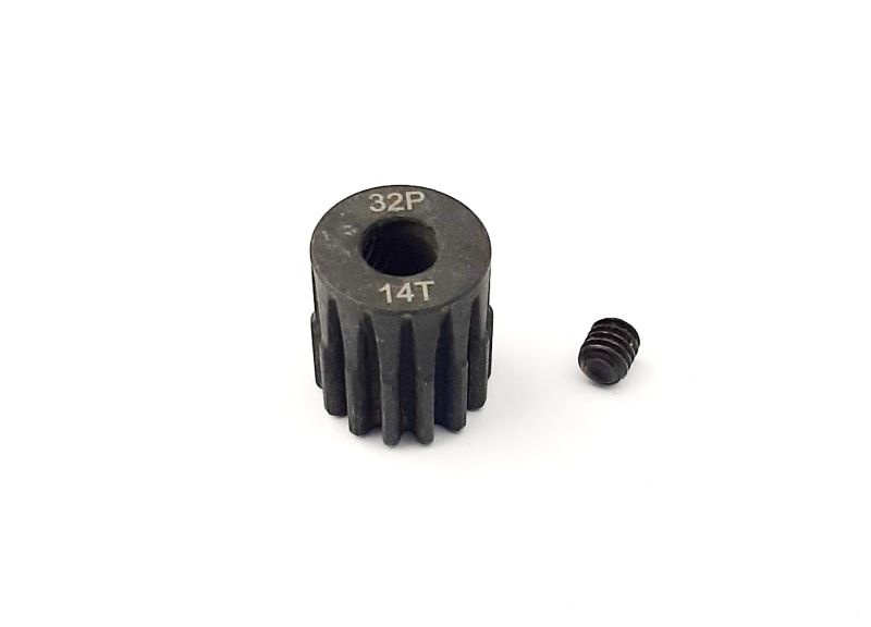 H-SPEED Ritzel 14 Zähne 32dp, 5mm Stahl (M0.8) HSPX214
