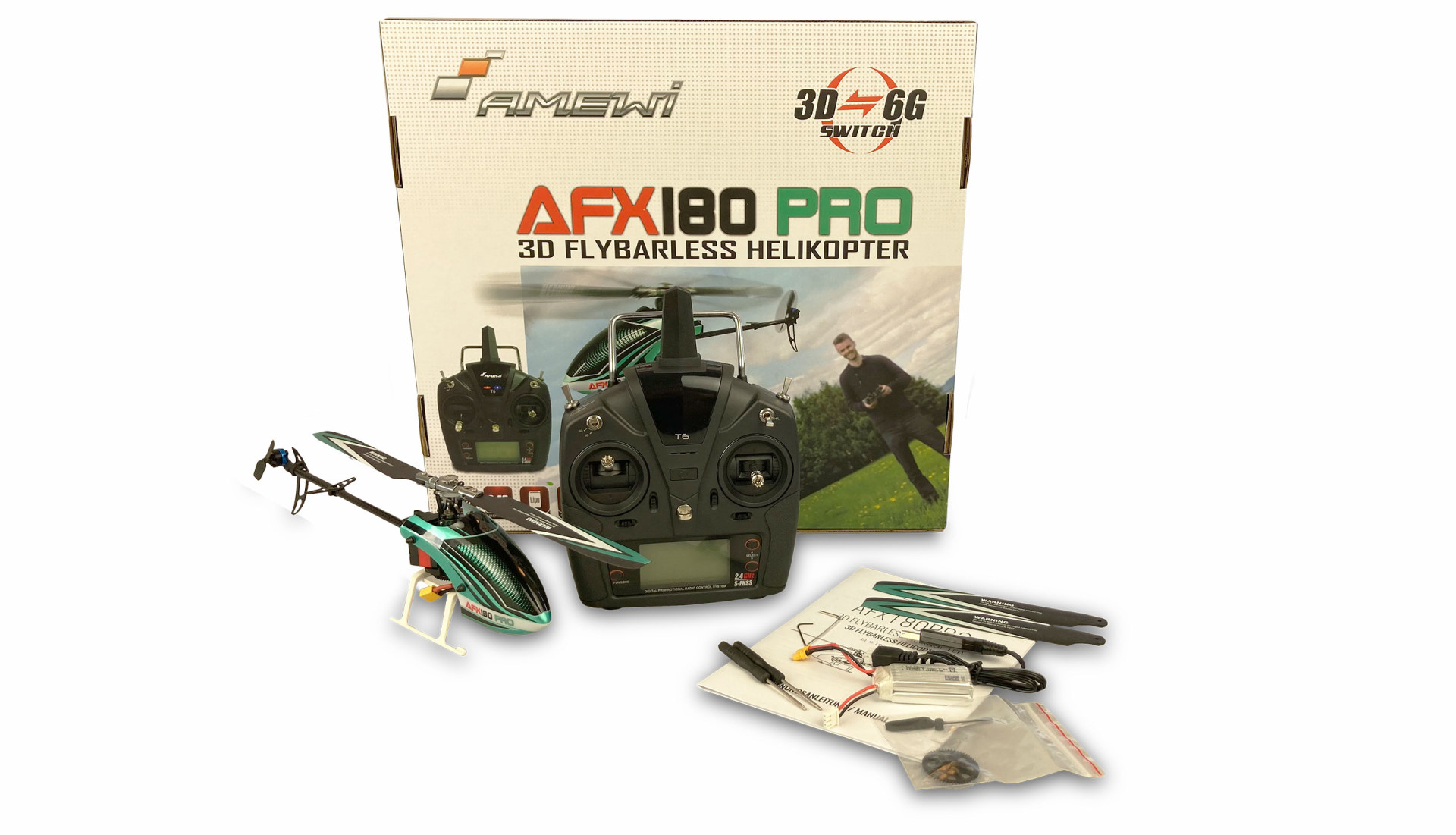 Amewi AFX180 Pro flybarless Helikopter 6-Kanal RTF 2,4GHz 25315 - Abbildung 10