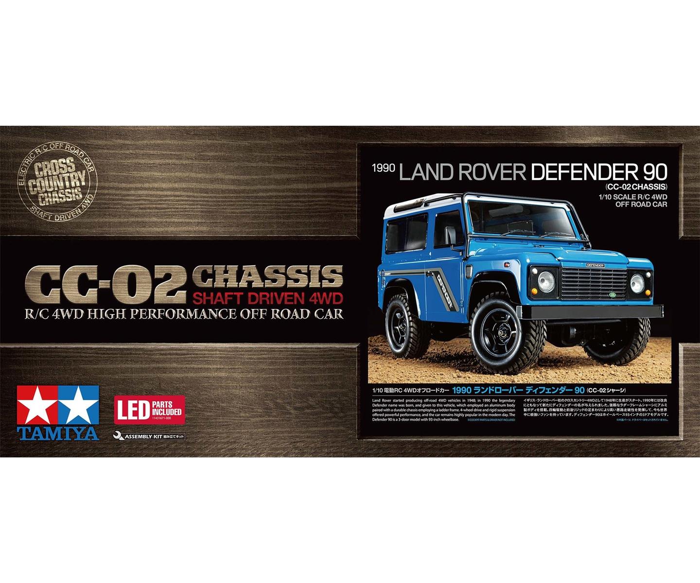 Tamiya 58700 1:10 RC LandRover Defender 90 CC-02 300058700