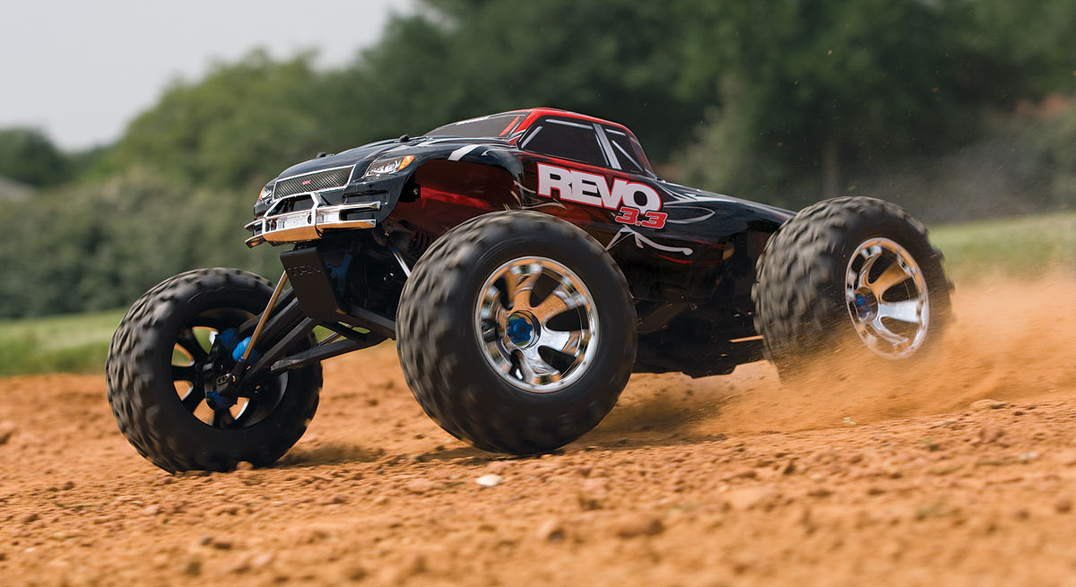 Traxxas Revo Blau RTR 3.3R TQ-Wireless +12V-Lader Verbrenner Monstertruck 53097-3 - Abbildung 2