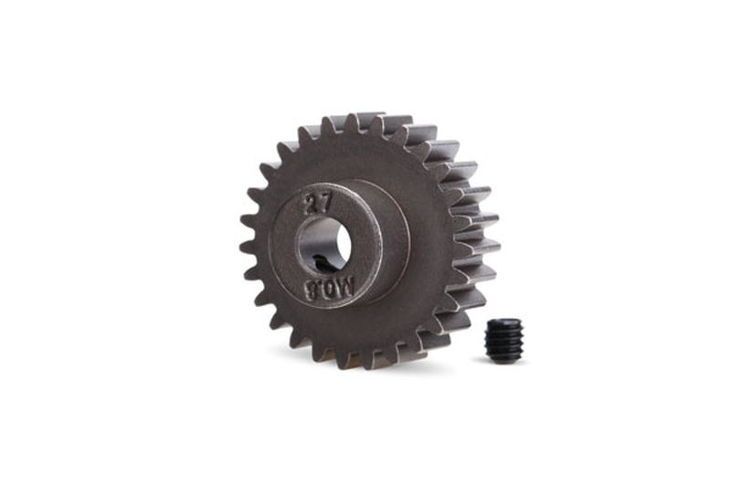 Traxxas Ritzel 27 Zähne 32DP M0.8 Stahl 5mm inkl. Madenschraube 5647 - Abbildung 1