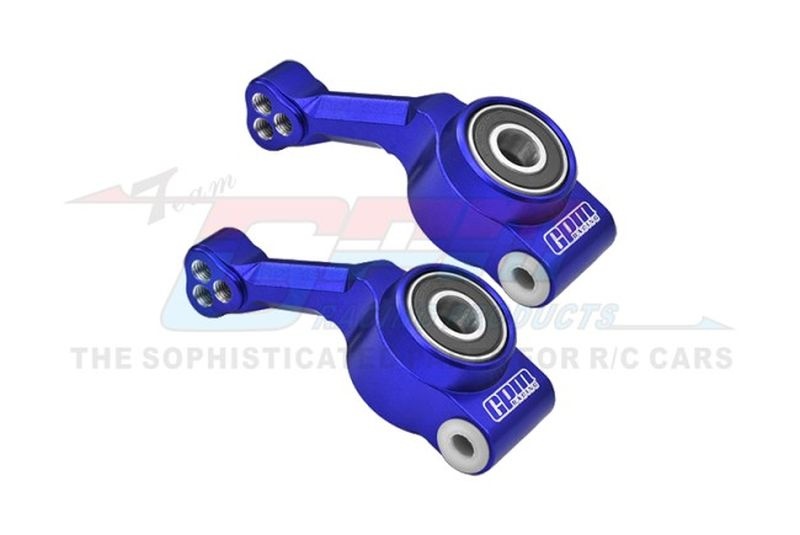 GPM Aluminium Radträger hinten blau TRX Rustler, Hoss 4x4 RUS4022NB