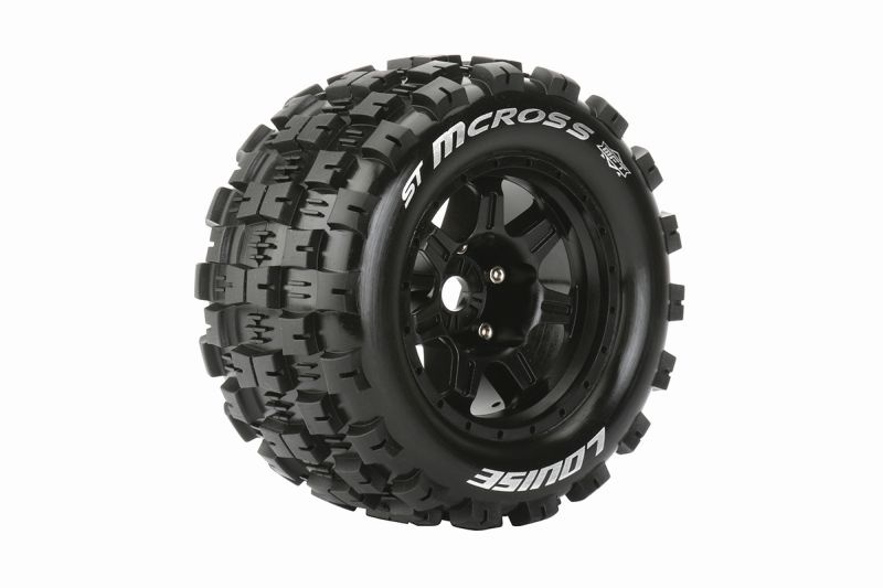 Louise MFT ST 3.8 Mcross 1/8 Sport Felge schwarz (2) 17mm TRAXXAS, HPI / 0 Offset / L-T3327B