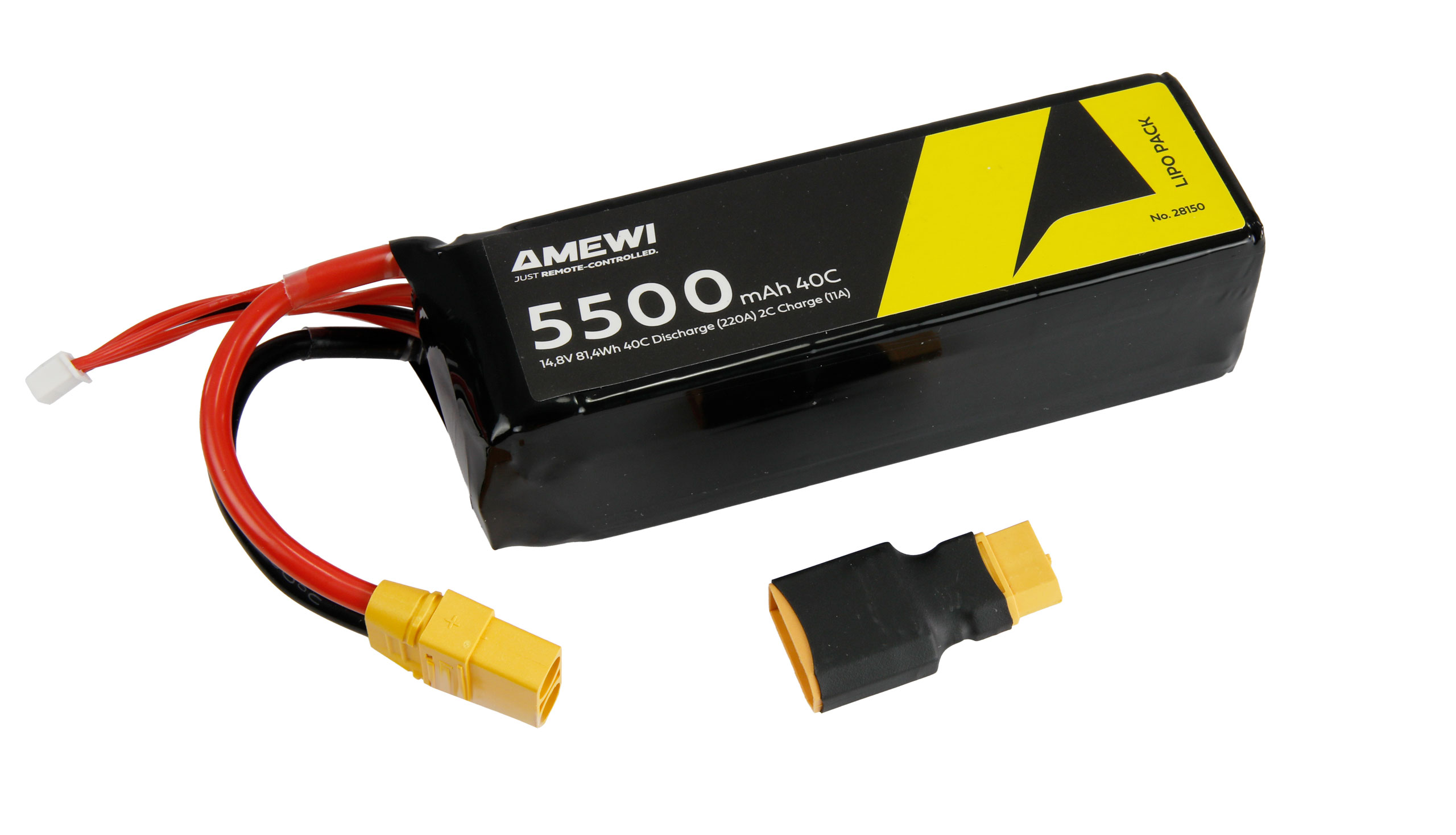 Amewi LiPo Akku 4S 14,8V 5500mAh 50C XT90 28150