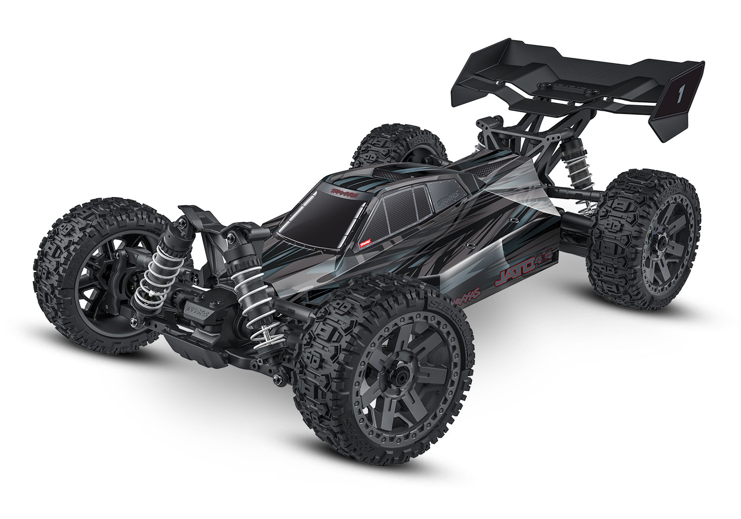 Traxxas JATO 4x4 BL-2S Brushless Buggy schwarz HD-Teile ARTR 90154-4 - Abbildung 1