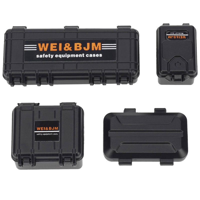 H-SPEED Werkzeug- und Transportkisten Set schwarz (4teilig) HSPY053