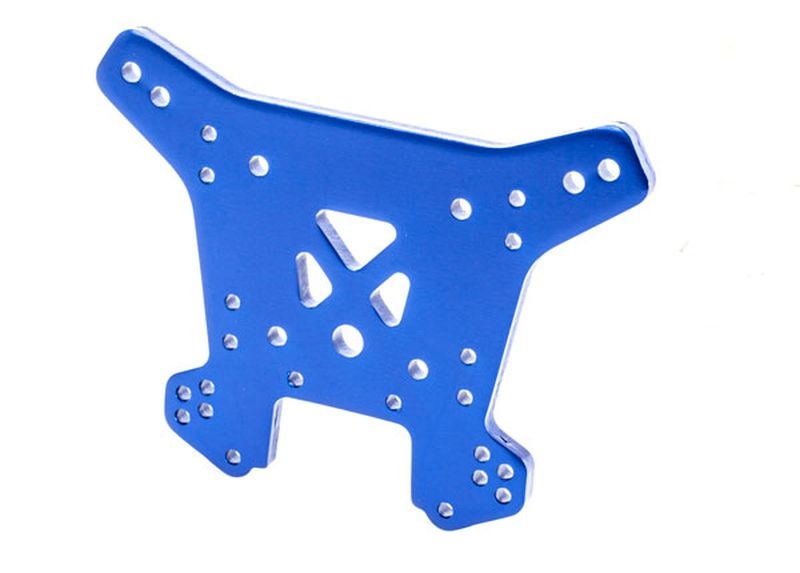 Traxxas Dämpferbrücke hinten 6061-T6 Alu blau eloxiert 9538