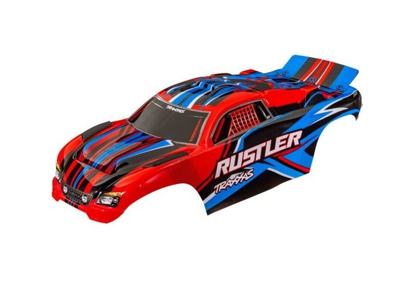 Traxxas Karosserie Rustler rot clipless  3734-RED - Abbildung 1