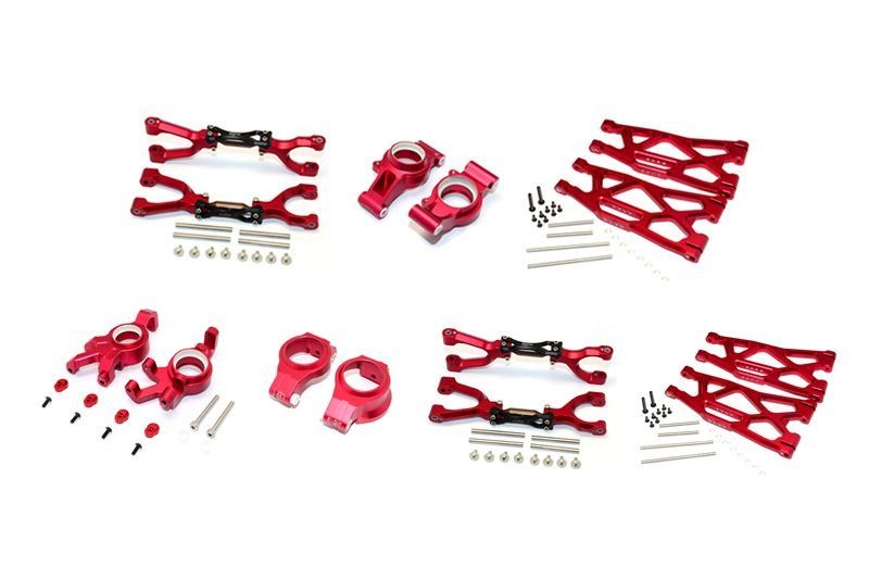 GPM Alu Aufhängungs-Set komplett v/h rot Traxxas X-MAXX *neuer Preis