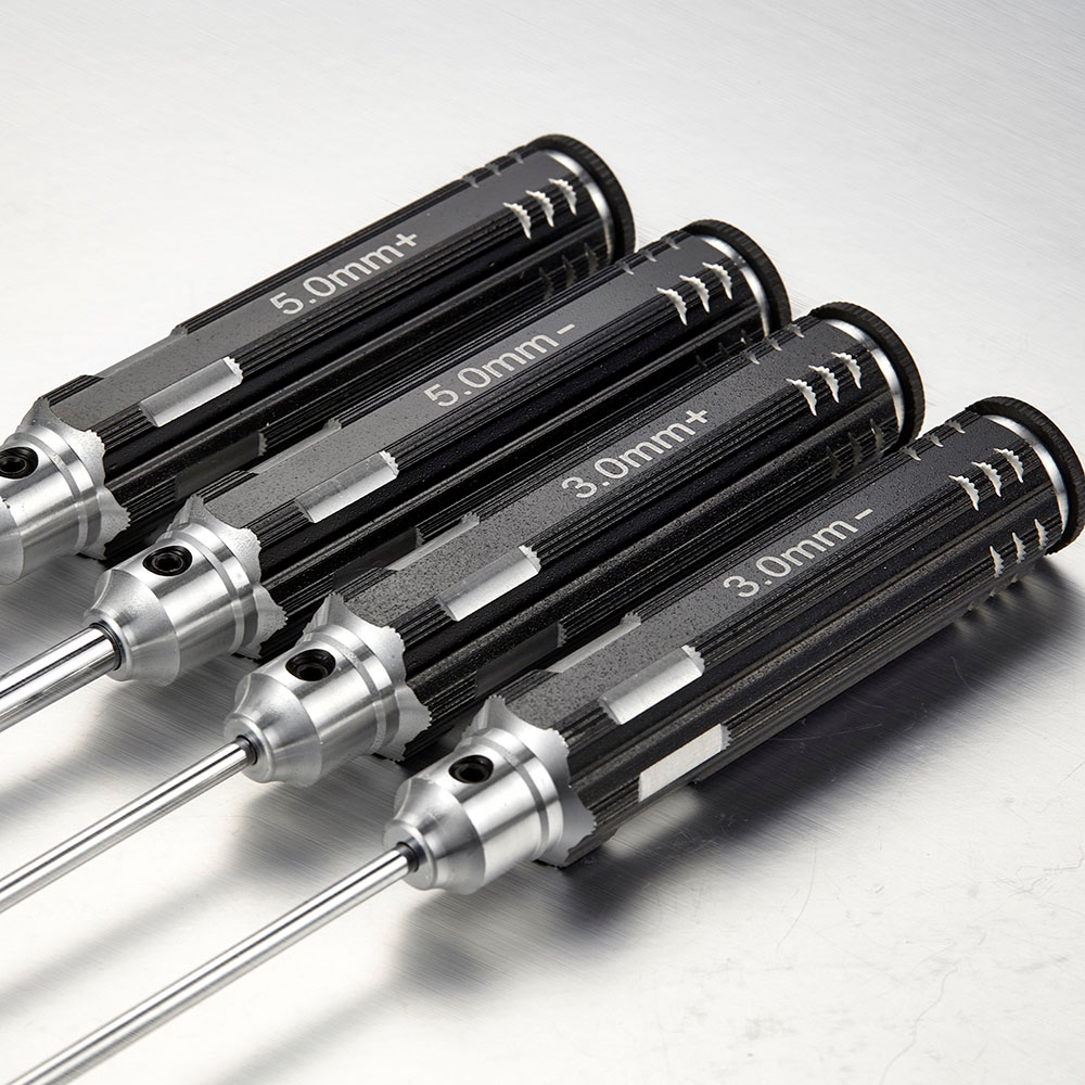 TT1604-02BK Schraubendreher Set Schlitz Kreuz PH 3mm / 5mm (2+2)