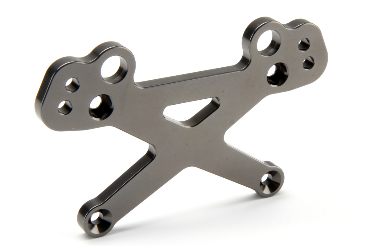 HPI HD Aluminium Stoßdämpferstrebe Vorne (7075/Gunmetal) 118382