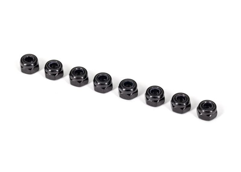 Traxxas Muttern 3mm Nylon-Lock schwarz (8) 2745X