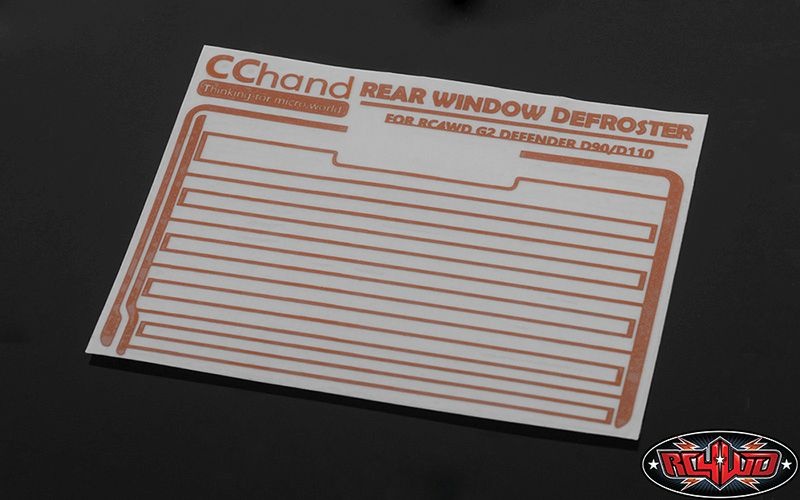 RC4WD VVV-C0618 Rear Window Defroster Decal for Gelande II (D90/D110)