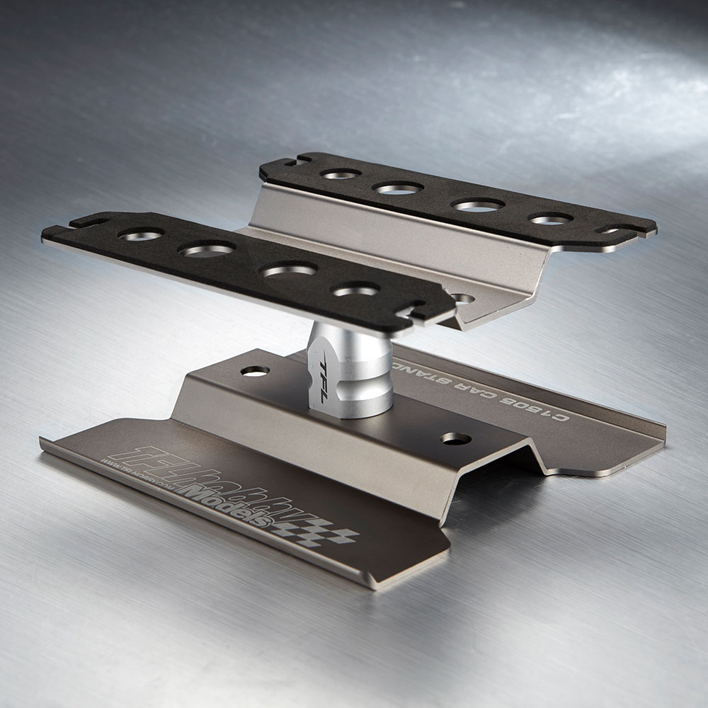 TC1505-T Auto Montagestand 1/10 drehbar titan eloxiert