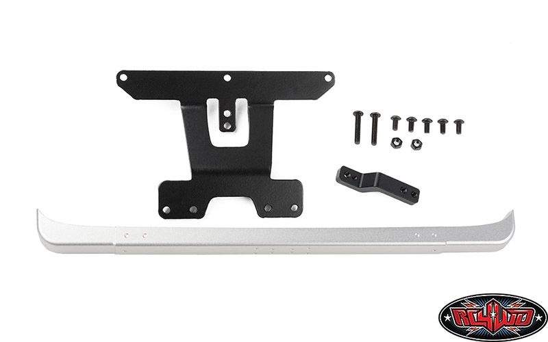 RC4WD Classic Bumper hinten silber mit Anhängerkupplung VVV-C1402