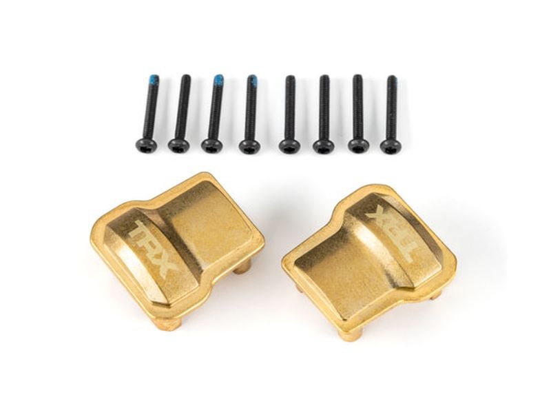 Traxxas Achs-Gehäusedeckel Messing (8 Gramm) (2) +KT 9787