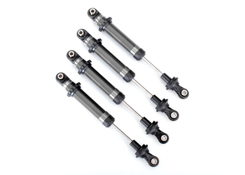 Dämpfer, GTS, Alu silber (ohne Federn) (4) (für #8140) 8160