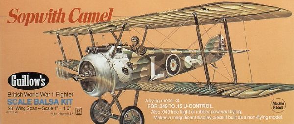 Guillow Sopwith Camel Balsabausatz 801
