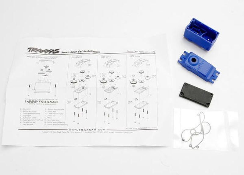 Traxxas Servo-Gehäuse+Dichtungen 2056 und 2075 2074 - Abbildung 1