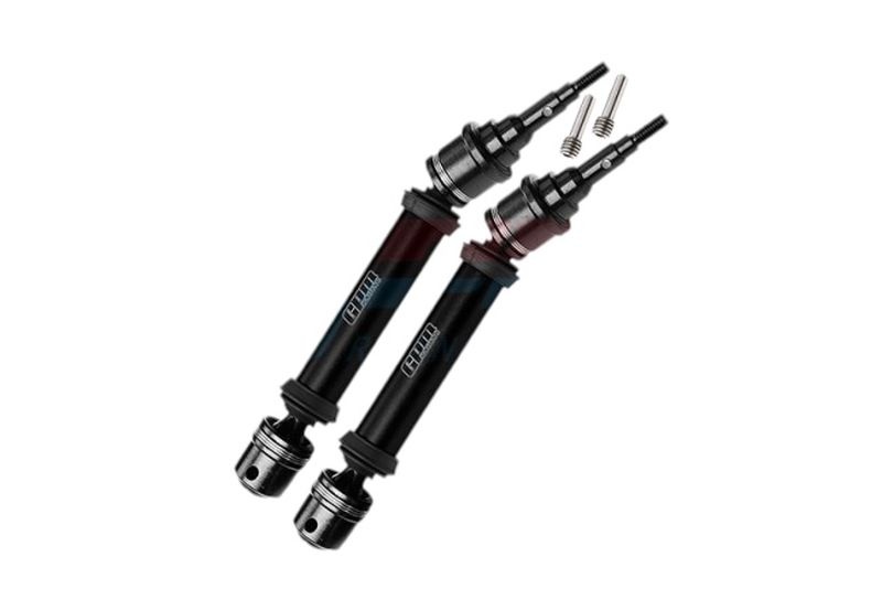 GPM Medium-Carbon-Stahl + legierte Kardanwelle hinten schwarz TRX 1/10 für 6mm Achse FR106RBK