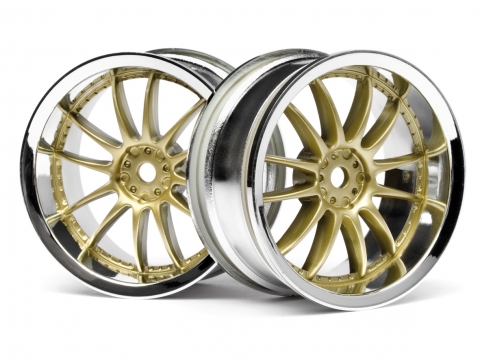 HPI Work Xsa 02C Felge 26mm Chrom/Gold (3mm Offset) 3297 - Abbildung 1